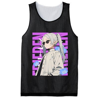 Cool Graphic Chill Day With Frieren Mesh Reversible Basketball Jersey Tank