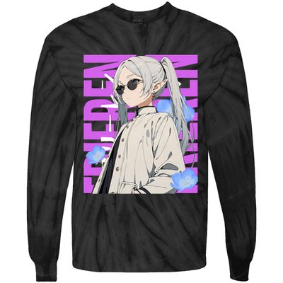 Cool Graphic Chill Day With Frieren Tie-Dye Long Sleeve Shirt