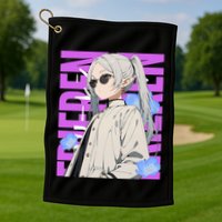 Cool Graphic Chill Day With Frieren Golf Towel
