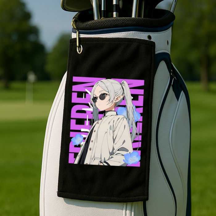 Cool Graphic Chill Day With Frieren Golf Towel