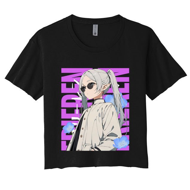 Cool Graphic Chill Day With Frieren Crop Top