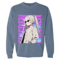 Cool Graphic Chill Day With Frieren Garment-Dyed Sweatshirt