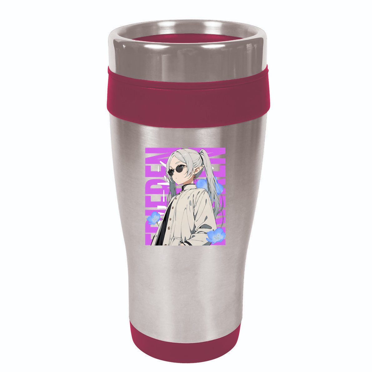 Cool Graphic Chill Day With Frieren 16oz Travel Tumbler