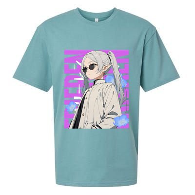 Cool Graphic Chill Day With Frieren Sueded Cloud Jersey T-Shirt