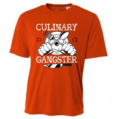 Culinary Gangster Culinary Chefs Sous Chefs Cooking Lovers Gift Cooling Performance Crew T-Shirt