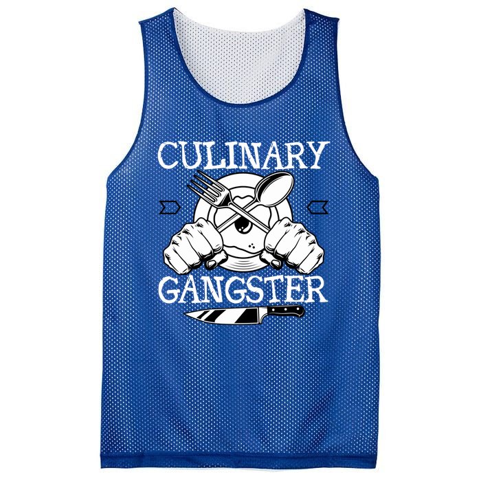 Culinary Gangster Culinary Chefs Sous Chefs Cooking Lovers Gift Mesh Reversible Basketball Jersey Tank