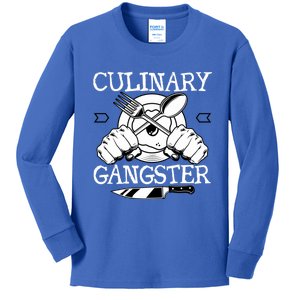 Culinary Gangster Culinary Chefs Sous Chefs Cooking Lovers Gift Kids Long Sleeve Shirt