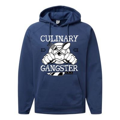 Culinary Gangster Culinary Chefs Sous Chefs Cooking Lovers Gift Performance Fleece Hoodie