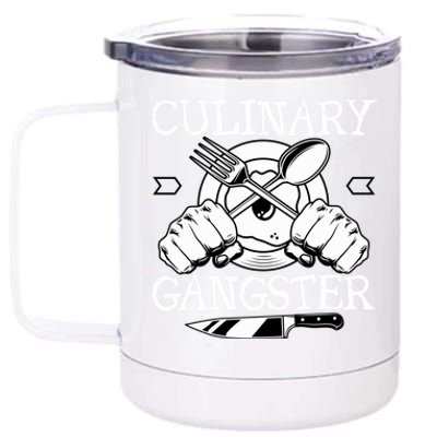 Culinary Gangster Culinary Chefs Sous Chefs Cooking Lovers Gift 12 oz Stainless Steel Tumbler Cup