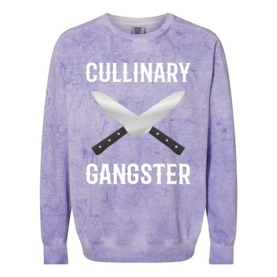 Culinary Gangster Culinary Expert Meaningful Gift Colorblast Crewneck Sweatshirt