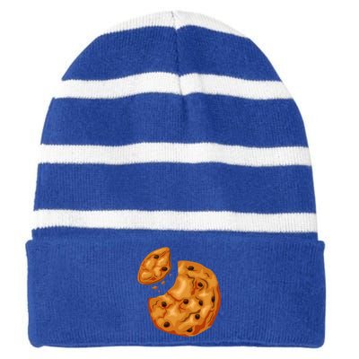 Cookie Gift Chocolate Chip Cookie Costume Gift Striped Beanie with Solid Band