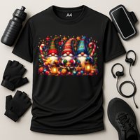 Christmas Gnome Cooling Performance Crew T-Shirt