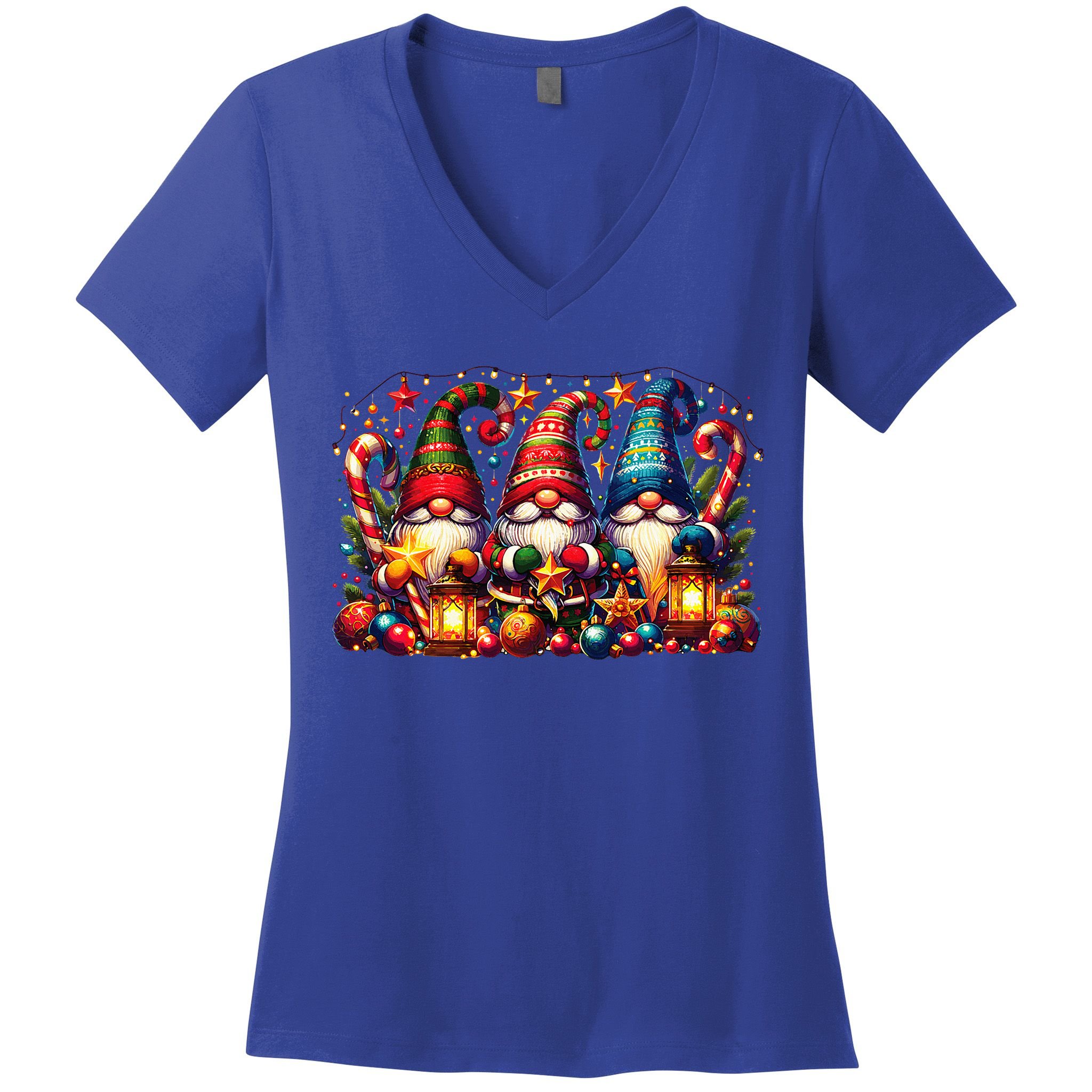 Christmas Gnome Women's V-Neck T-Shirt