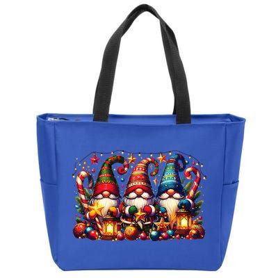 Christmas Gnome Zip Tote Bag