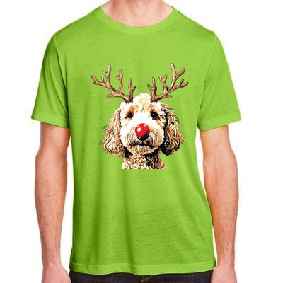 Christmas Goldendoodle Christmas Dog Adult ChromaSoft Performance T-Shirt