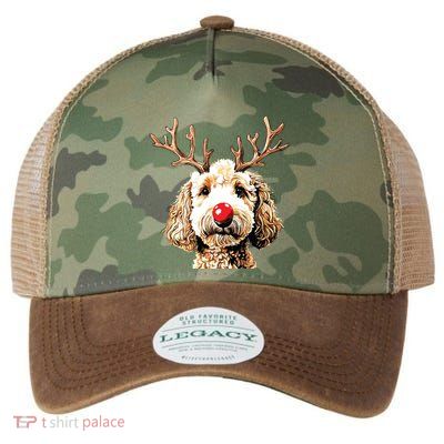 Christmas Goldendoodle Christmas Dog Legacy Tie Dye Trucker Hat