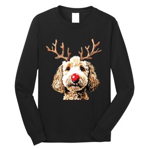 Christmas Goldendoodle Christmas Dog Long Sleeve Shirt