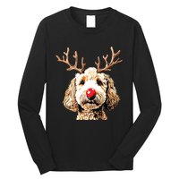 Christmas Goldendoodle Christmas Dog Long Sleeve Shirt