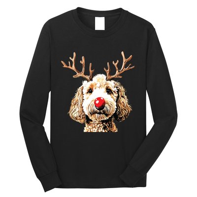 Christmas Goldendoodle Christmas Dog Long Sleeve Shirt