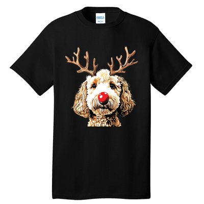 Christmas Goldendoodle Christmas Dog Tall T-Shirt