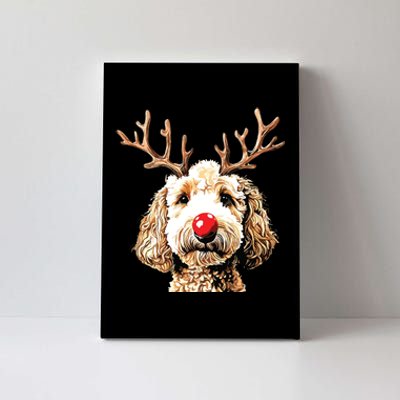 Christmas Goldendoodle Christmas Dog Canvas