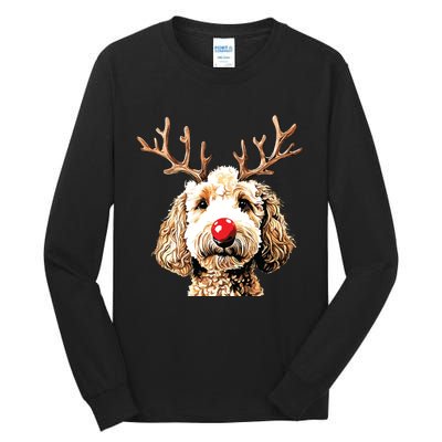 Christmas Goldendoodle Christmas Dog Tall Long Sleeve T-Shirt