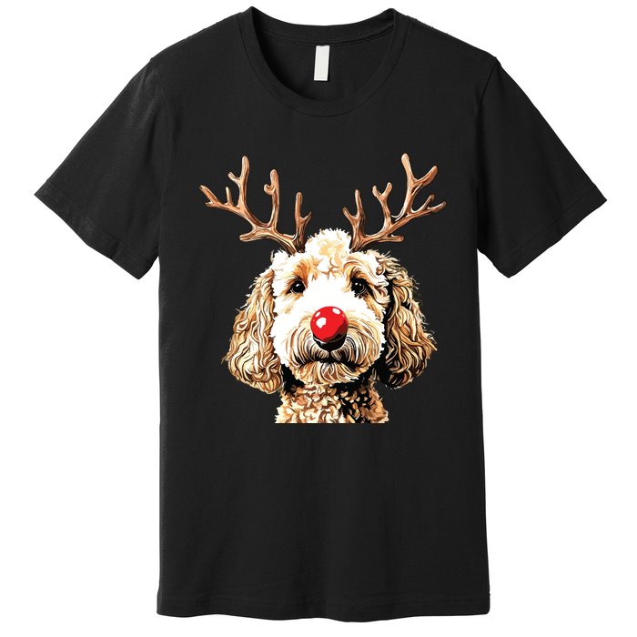 Christmas Goldendoodle Christmas Dog Premium T-Shirt