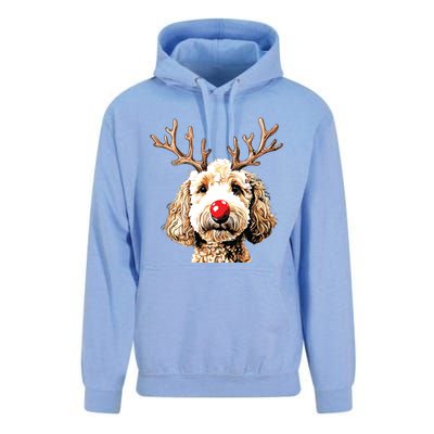 Christmas Goldendoodle Christmas Dog Unisex Surf Hoodie