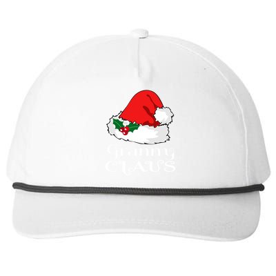 Christmas Granny Claus Matching Pajama Santa Hat Xmeaningful Giftmas Funny Gift Snapback Five-Panel Rope Hat