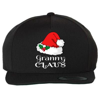 Christmas Granny Claus Matching Pajama Santa Hat Xmeaningful Giftmas Funny Gift Wool Snapback Cap