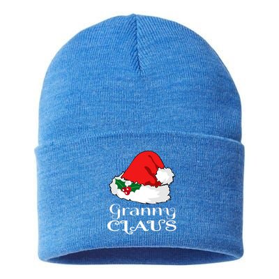 Christmas Granny Claus Matching Pajama Santa Hat Xmeaningful Giftmas Funny Gift Sustainable Knit Beanie