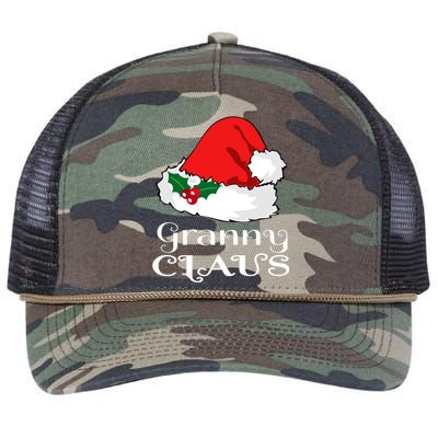 Christmas Granny Claus Matching Pajama Santa Hat Xmeaningful Giftmas Funny Gift Retro Rope Trucker Hat Cap