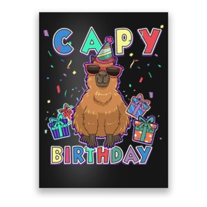 capybara gifts, capy birthday, happy birthday capybara Poster