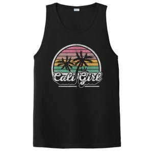 Cali Girl California Retro California Palm Trees Summer PosiCharge Competitor Tank