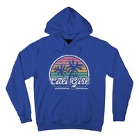 Cali Girl California Retro California Palm Trees Summer Hoodie