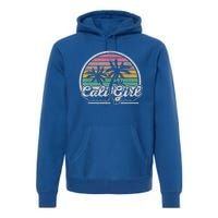 Cali Girl California Retro California Palm Trees Summer Premium Hoodie