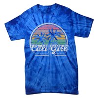 Cali Girl California Retro California Palm Trees Summer Tie-Dye T-Shirt