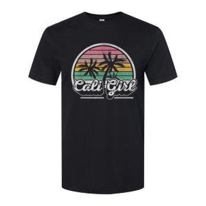 Cali Girl California Retro California Palm Trees Summer Softstyle CVC T-Shirt