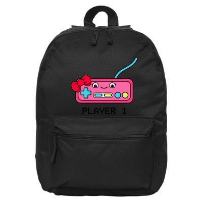 Cute Game Controller Kawaii Joystick Funny Gamer Girl Matching Gamer Couple 16 in Basic Backpack