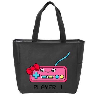 Cute Game Controller Kawaii Joystick Funny Gamer Girl Matching Gamer Couple Zip Tote Bag