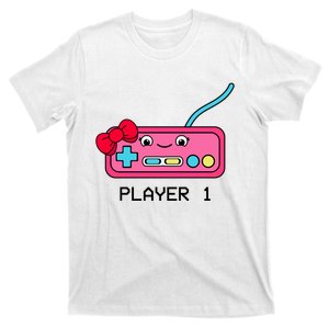 Cute Game Controller Kawaii Joystick Funny Gamer Girl Matching Gamer Couple T-Shirt