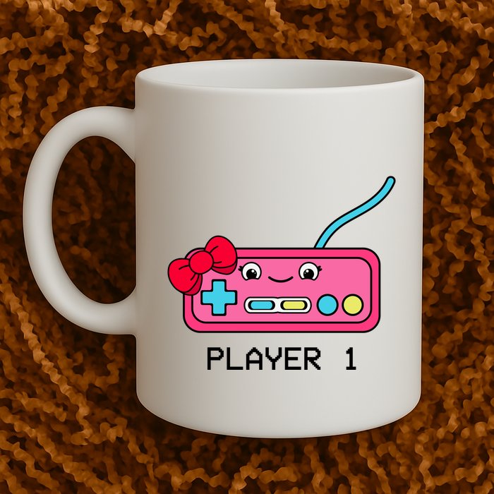 Cute Game Controller Kawaii Joystick Funny Gamer Girl Matching Gamer Couple Mug
