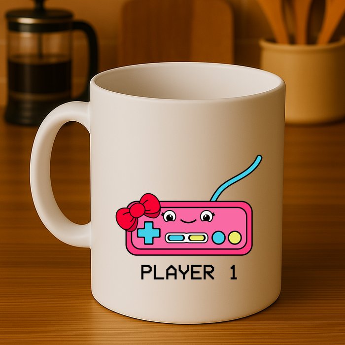 Cute Game Controller Kawaii Joystick Funny Gamer Girl Matching Gamer Couple Mug