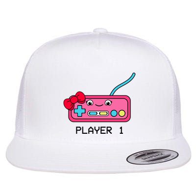 Cute Game Controller Kawaii Joystick Funny Gamer Girl Matching Gamer Couple Flatbill Hat