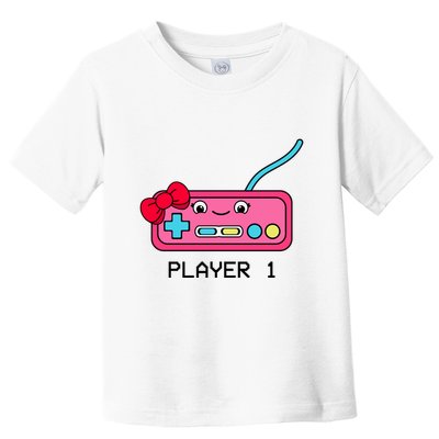 Cute Game Controller Kawaii Joystick Funny Gamer Girl Matching Gamer Couple Toddler T-Shirt