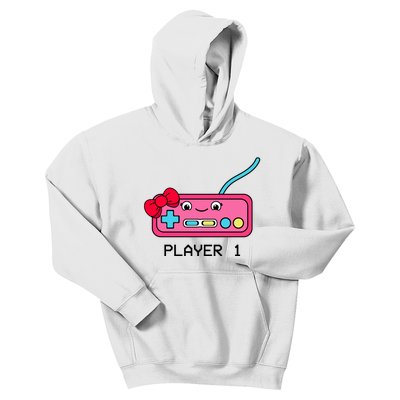 Cute Game Controller Kawaii Joystick Funny Gamer Girl Matching Gamer Couple Kids Hoodie