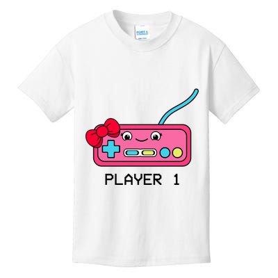 Cute Game Controller Kawaii Joystick Funny Gamer Girl Matching Gamer Couple Kids T-Shirt