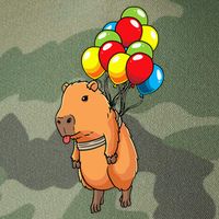 Capybara Giant Cavy Rodent With Balloons Capybara Legacy Tie Dye Trucker Hat