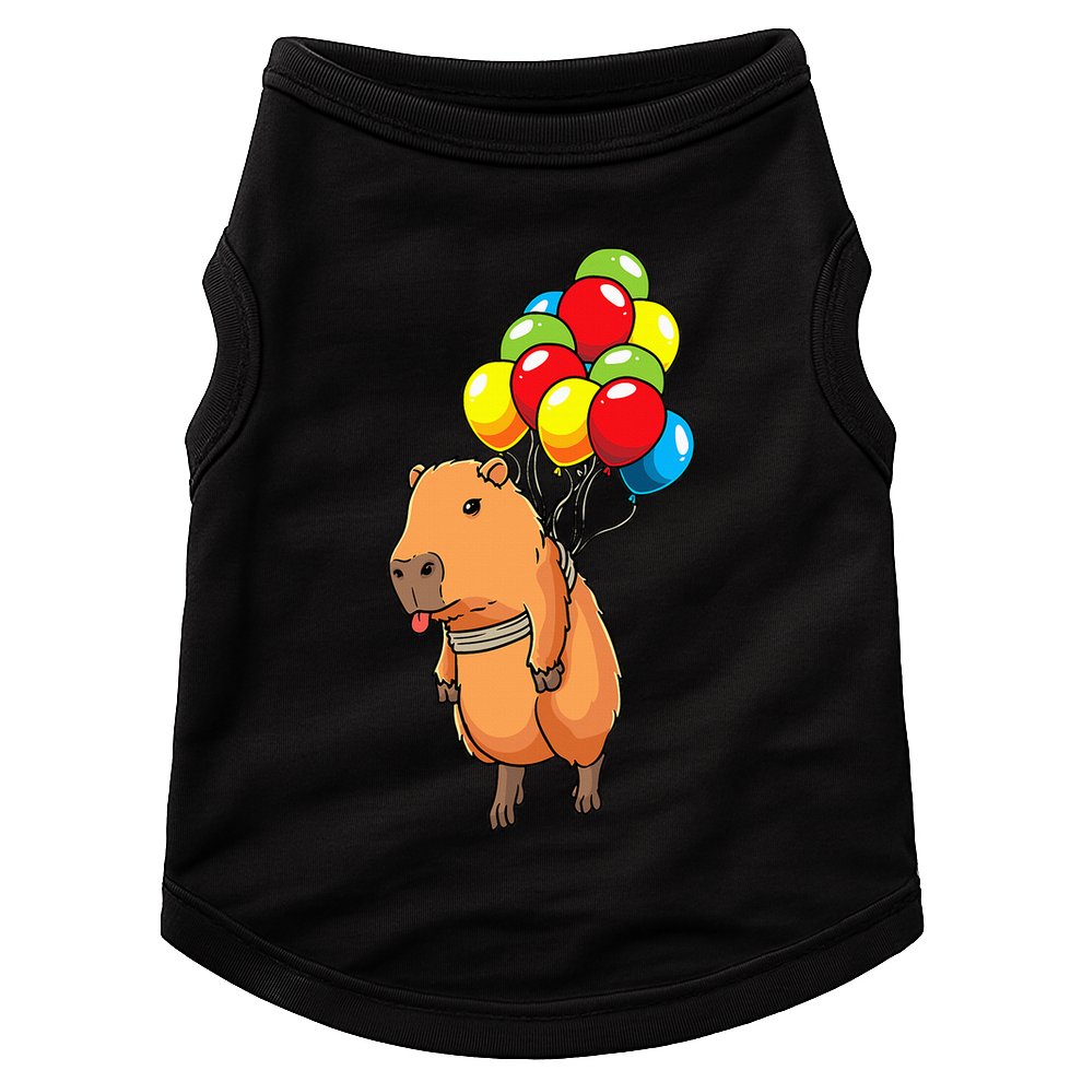 Capybara Giant Cavy Rodent With Balloons Capybara Doggie Tank
