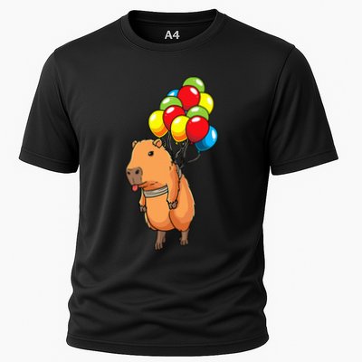 Capybara Giant Cavy Rodent With Balloons Capybara Performance Shirt